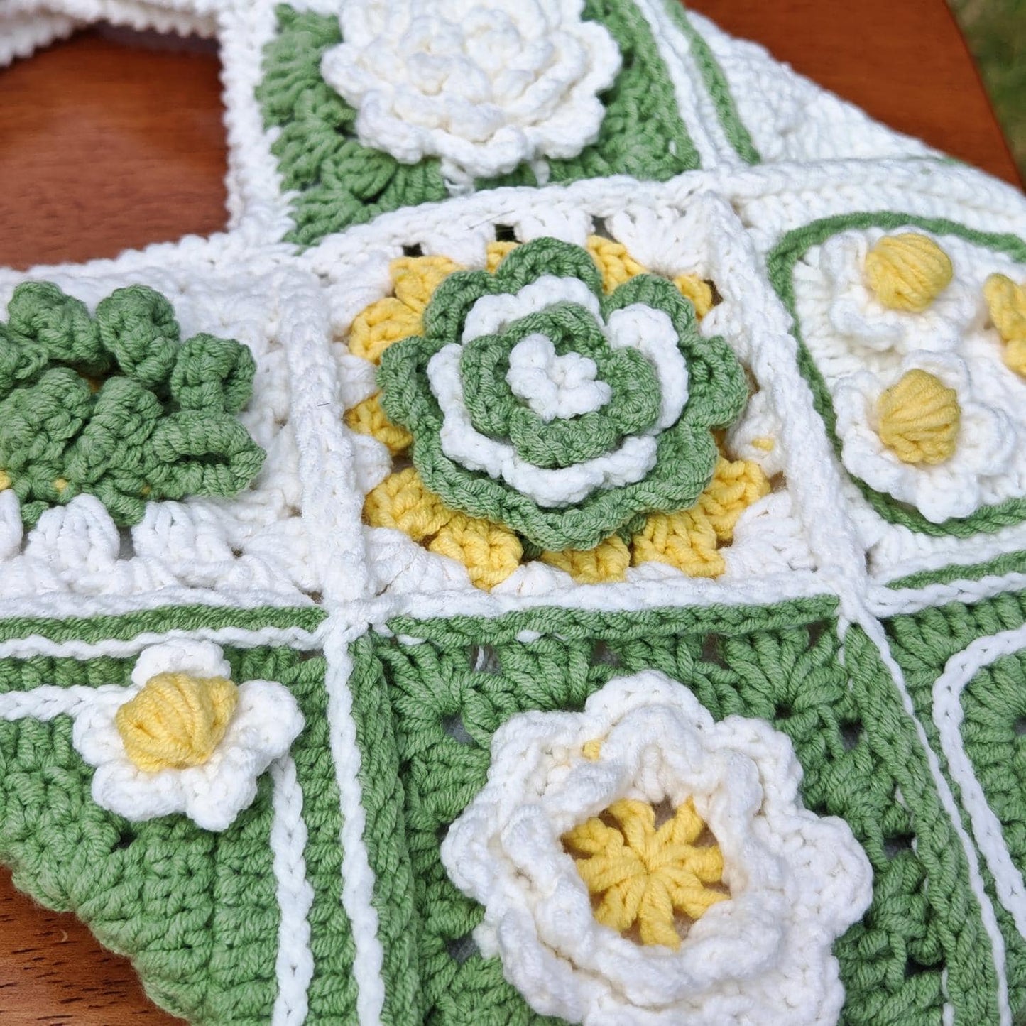 Handmade Cottage Bloom Crochet Bag, Soft Shoulder Bag & Tote, Gift for Her