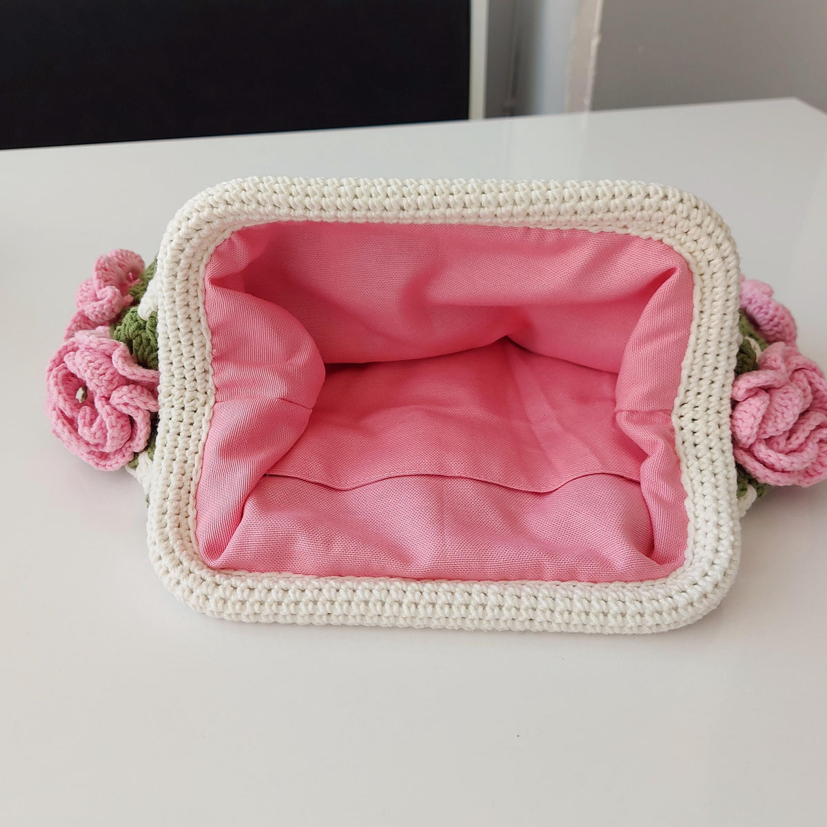 Handmade Sunflower Crochet Clutch Bag: Granny Square Purse, Gift for- her, Galentine's Day Gifts Bag