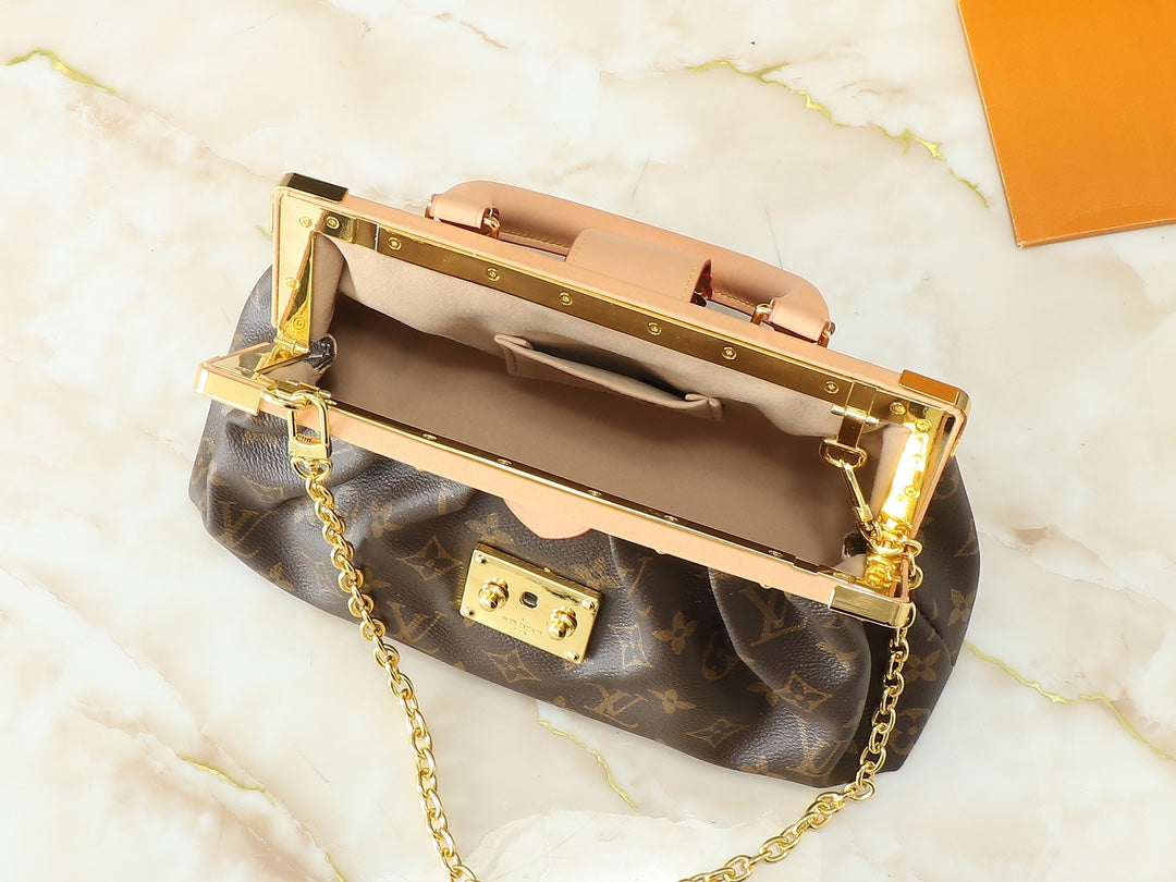 LV Monogram Clutch Bag invoice pouch 28 x 14 x 10cm